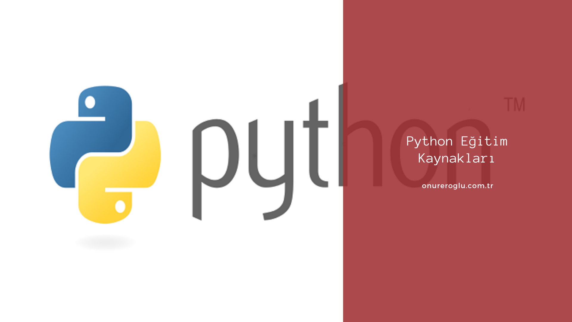 Python Eğitim Kaynakları